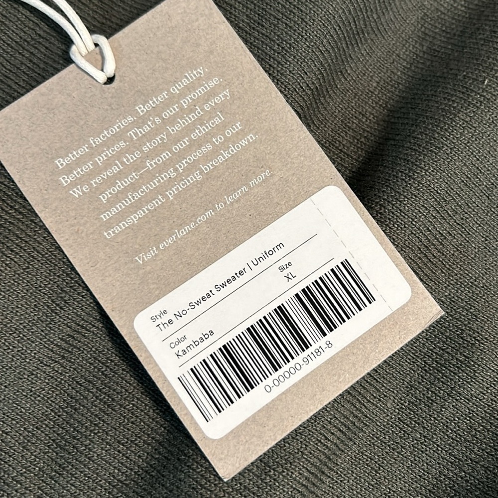 NWT Everlane The No-Sweat Sweater - Picture 9 of 10